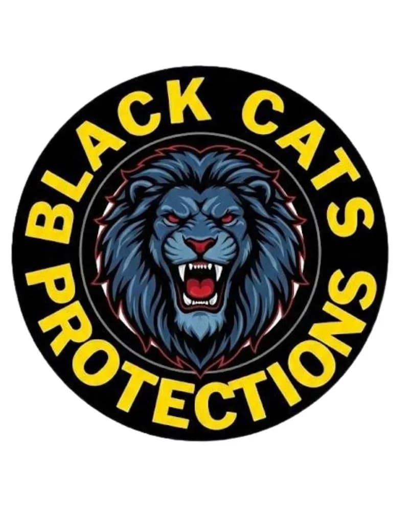 Black Cats Protections brand identity